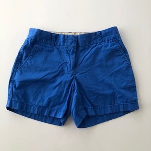 J. Crew blue chino shorts. Size 00